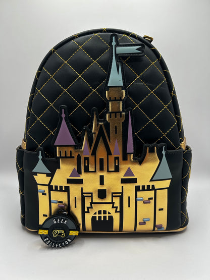 Loungefly Disney Parks Disneyland 70th Anniversary Castle Mini Backpack Exclusive
