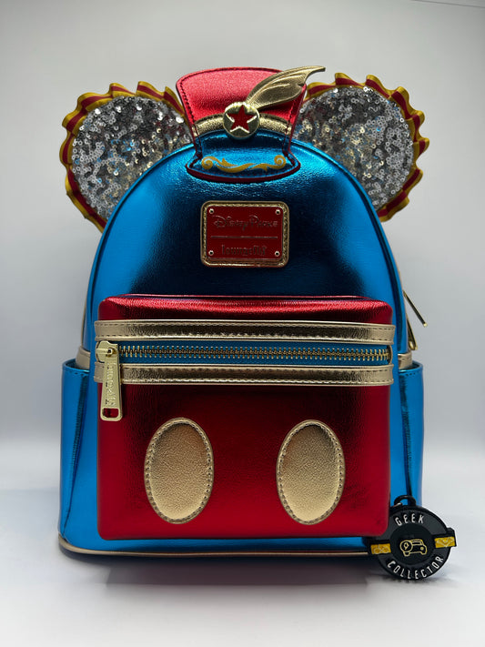 Loungefly Disney Parks 50th Mickey The Main Attraction Dumbo Flying Elephant  Mini Backpack