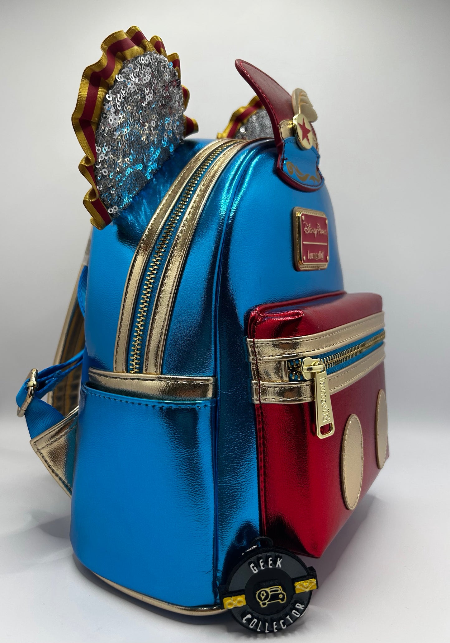 Loungefly Disney Parks 50th Mickey The Main Attraction Dumbo Flying Elephant  Mini Backpack