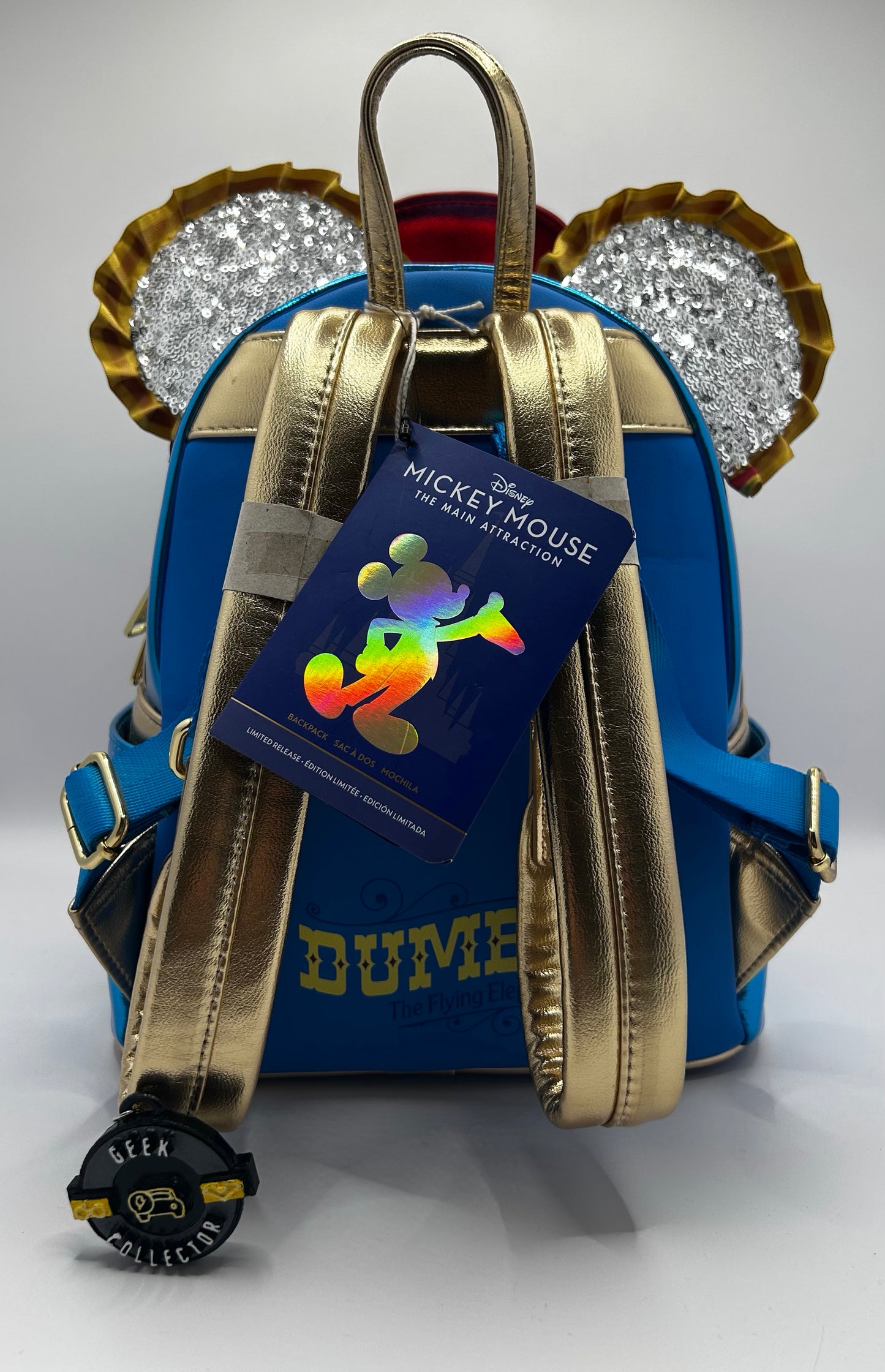 Loungefly Disney Parks 50th Mickey The Main Attraction Dumbo Flying Elephant  Mini Backpack