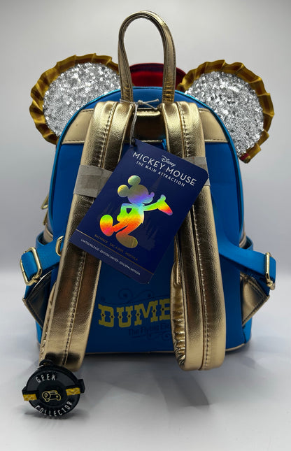 Loungefly Disney Parks 50th Mickey The Main Attraction Dumbo Flying Elephant  Mini Backpack