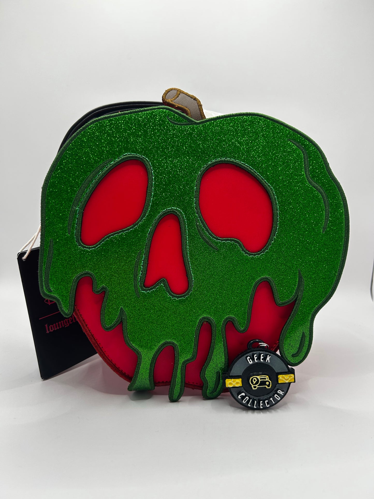 Loungefly Disney Snow White and Seven Dwarfs Exclusive Evil Queen Poison Apple Glitter Crossbody Bag