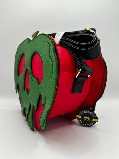 Loungefly Disney Snow White and Seven Dwarfs Exclusive Evil Queen Poison Apple Glitter Crossbody Bag