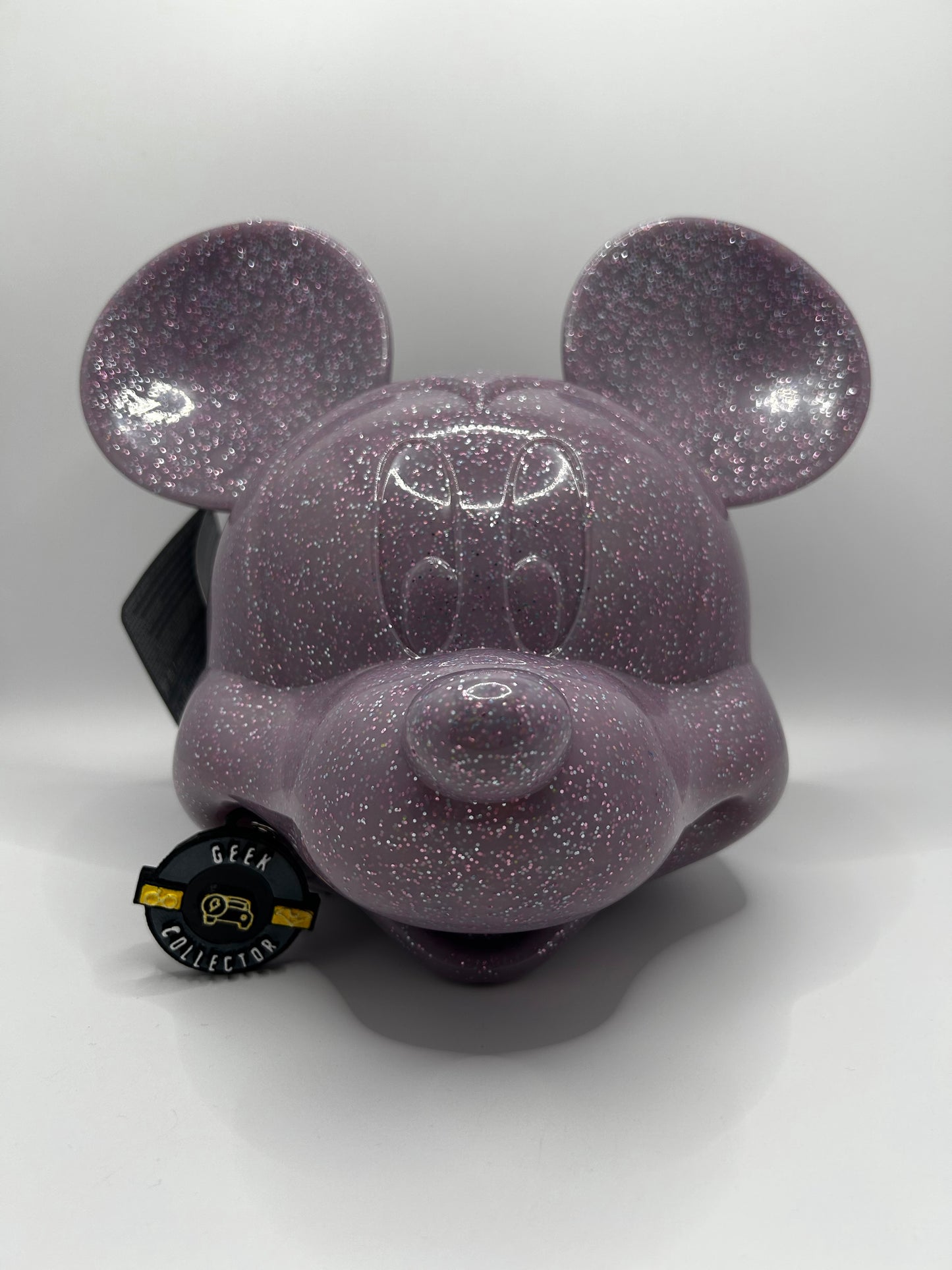 Loungefly Disney Parks Mickey Mouse 3D Head Purple Glitter Crossbody Exclusive