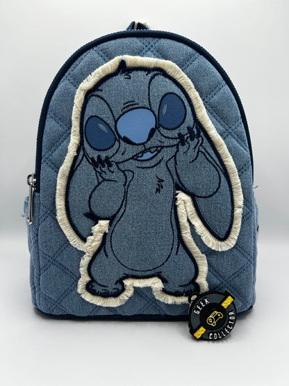 Loungefly Disney Lilo & Stitch Hibiscus Blue Mini Backpack Exclusive