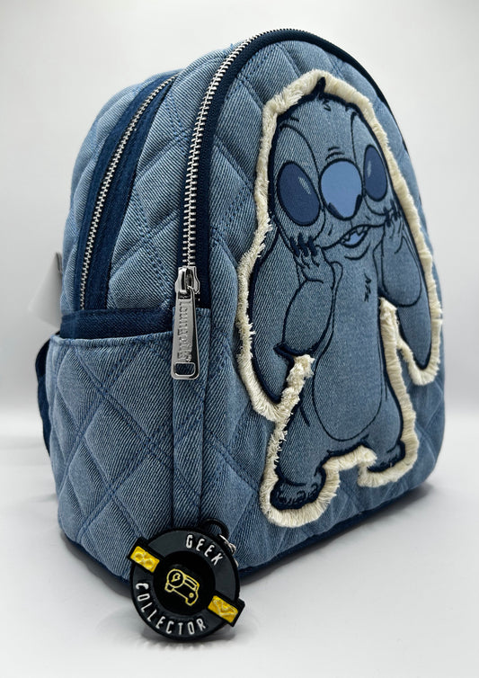 Loungefly Disney Lilo & Stitch Hibiscus Blue Mini Backpack Exclusive