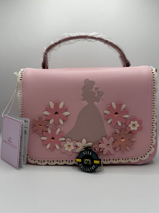 Loungefly Disney Princess Belle Floral Lace Crossbody Bag