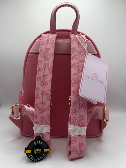 Loungefly Disney Beauty and the Beast Pink Roses Mini Backpack Exclusive