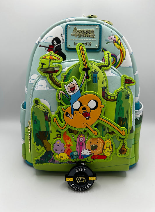 Loungefly Cartoon Network Adventure Time Characters Exclusive Mini Backpack