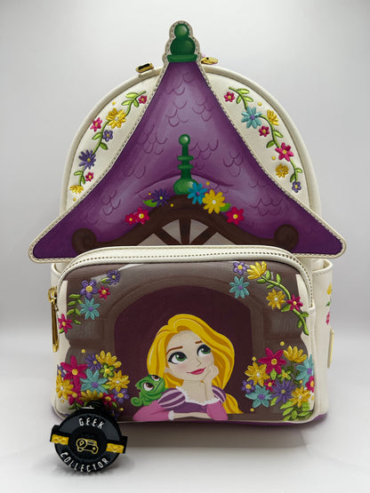 Loungefly Disney Rapunzel Tangled Tower 10th Anniversary Mini Backpack