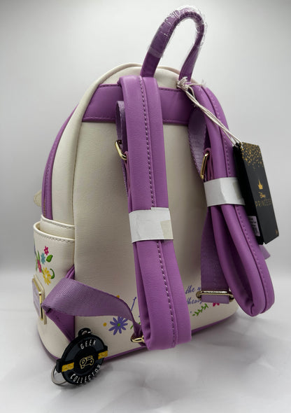 Loungefly Disney Rapunzel Tangled Tower 10th Anniversary Mini Backpack