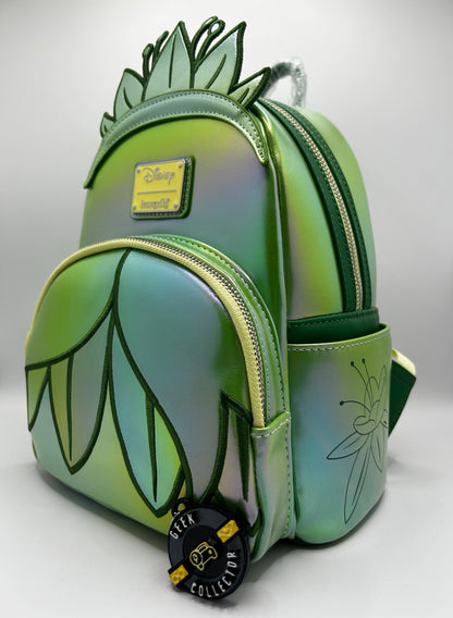 Loungefly Disney The Princess And The Frog Tiana Iridescent Shiny Mini Backpack