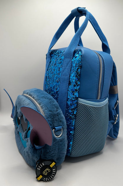 Mochila Original Disney Stitch 2 en 1 (Crossbody & Backpack)