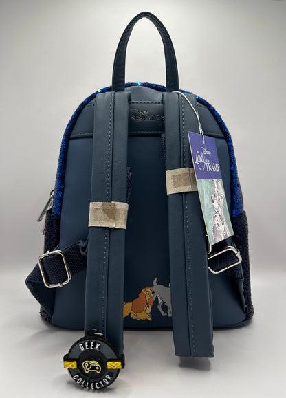 Mochila Original Disney La Dama y el Vagabundo Sequin