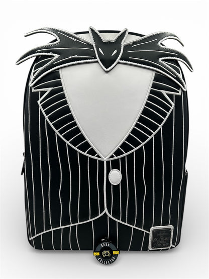 Loungefly Disney The Nightmare Before Christmas Jack Skellington Cosplay Full-Size Glow in the Dark Backpack