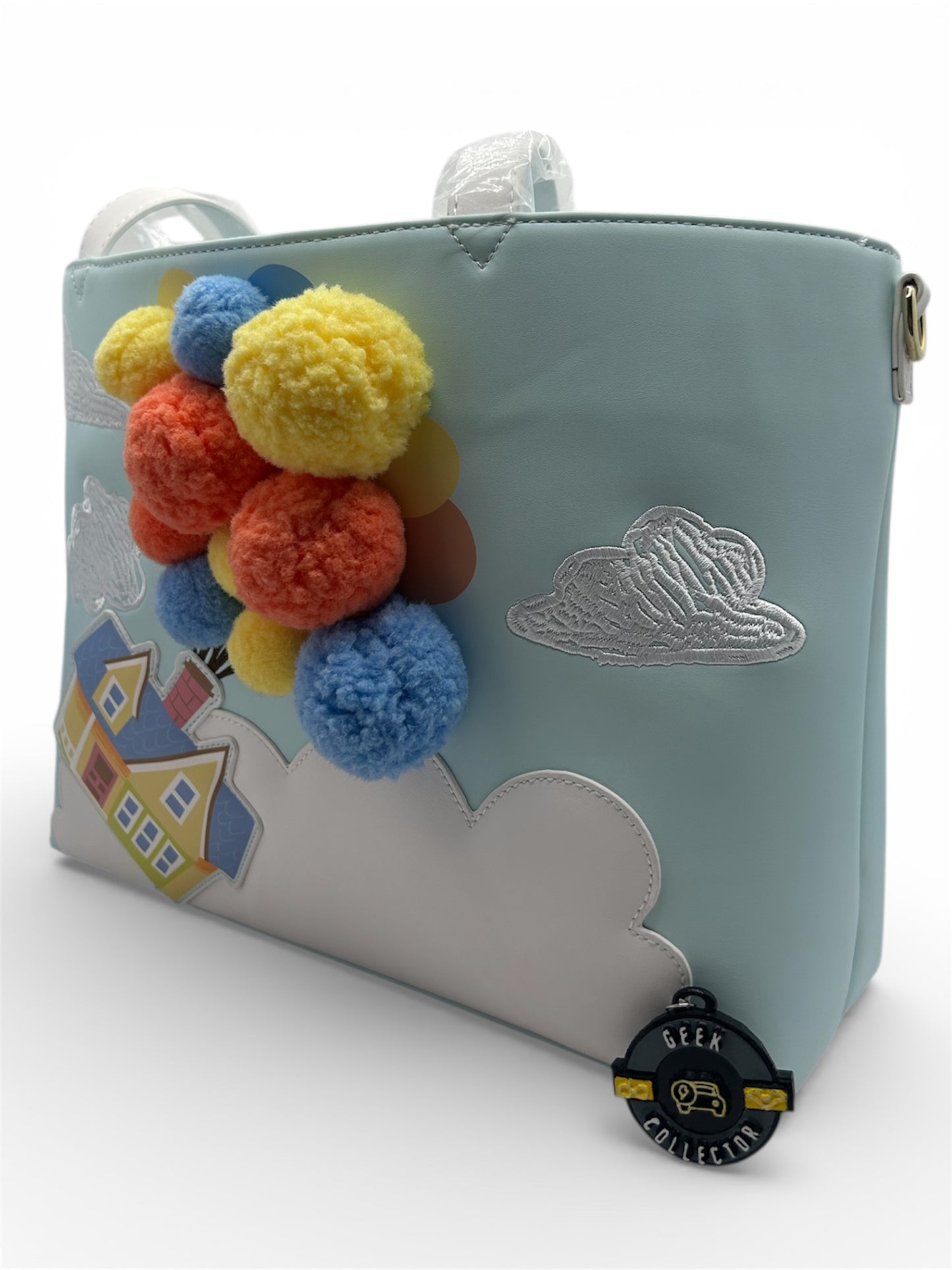 Loungefly Disney Pixar Up Floating House Pom Pom Tote Bag Exclusive