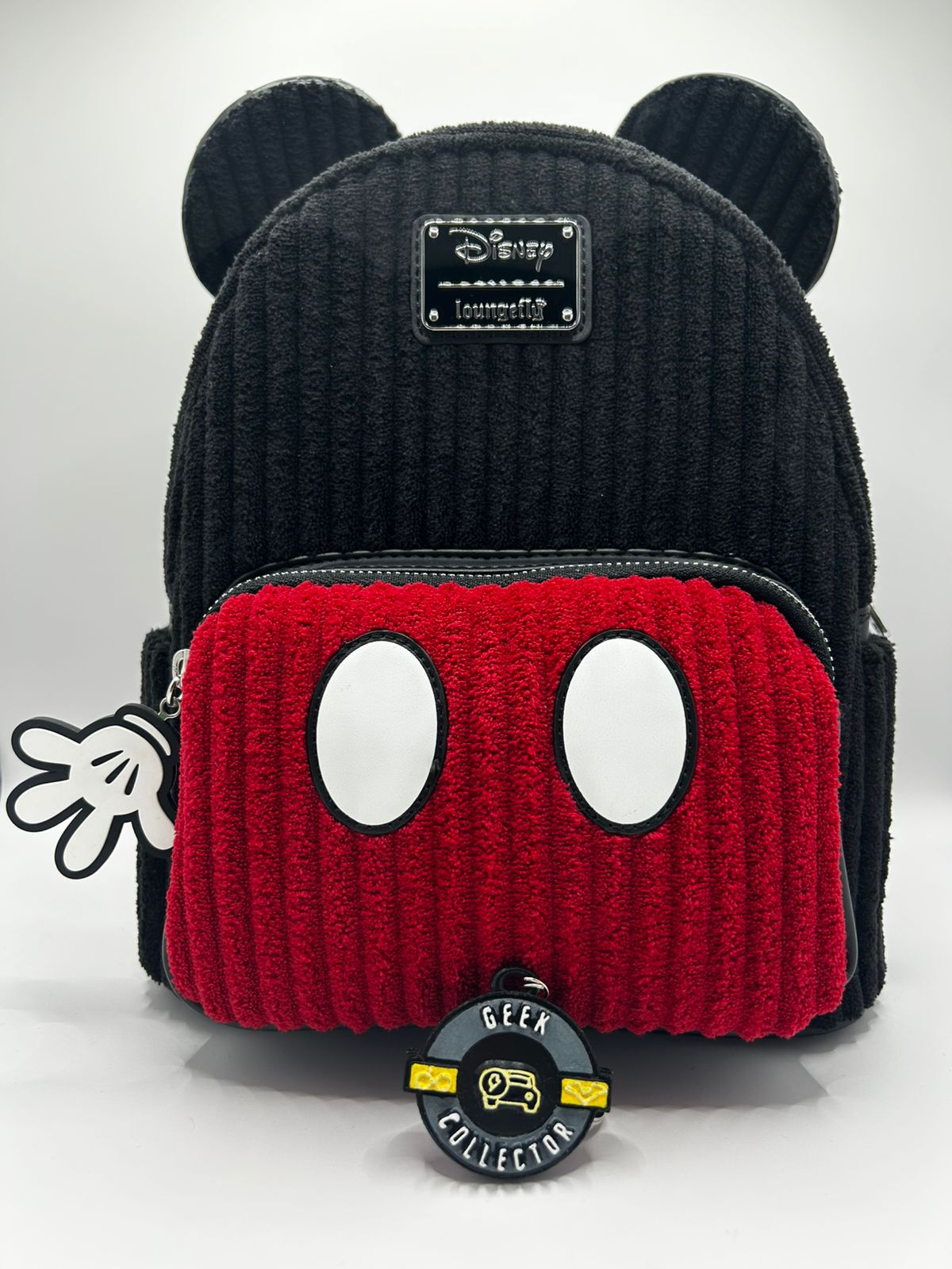 Loungefly Disney Mickey Mouse Plush Corduroy Cosplay Mini Backpack Exclusive