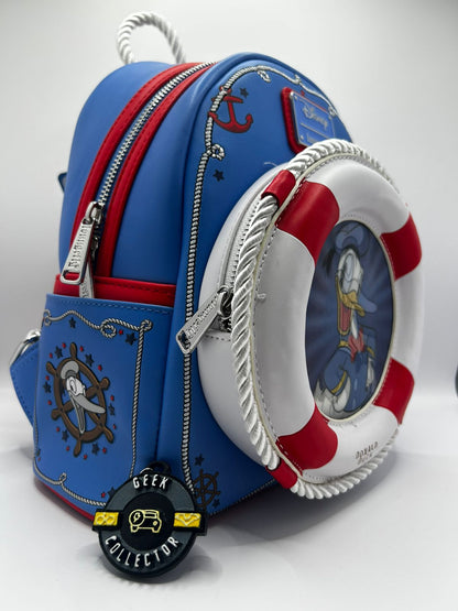 Loungefly Disney Donald Duck 90th Anniversary Lenticular Mini Backpack