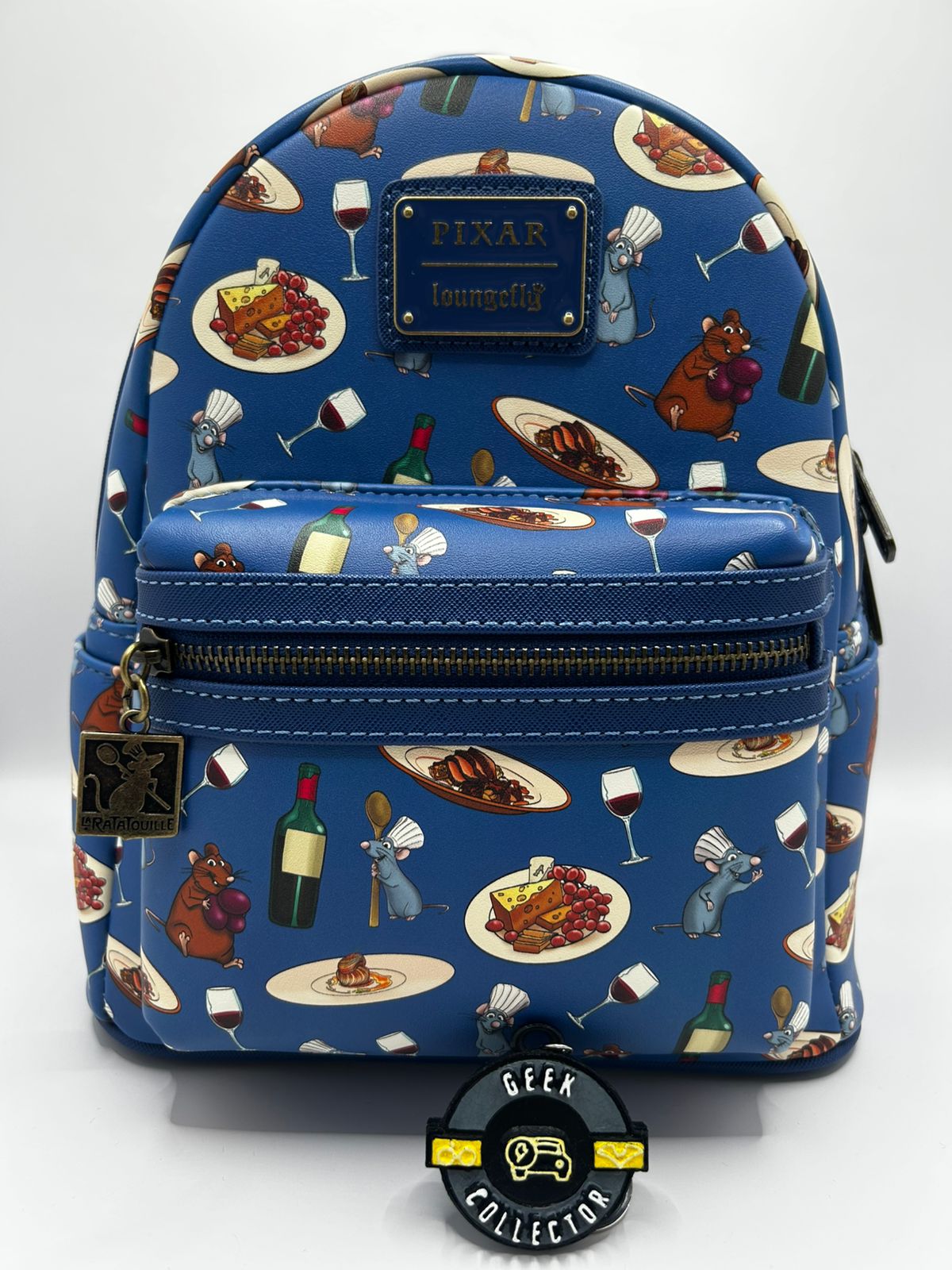 Loungefly Disney Pixar Ratatouille Remy & Emile Blue Mini Backpack Exclusive