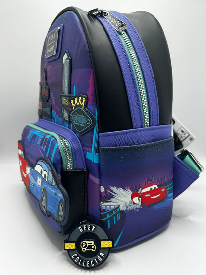 Loungefly Pixar Cars Lightning McQueen & Sally Mini Mochila Light-Up Exclusive