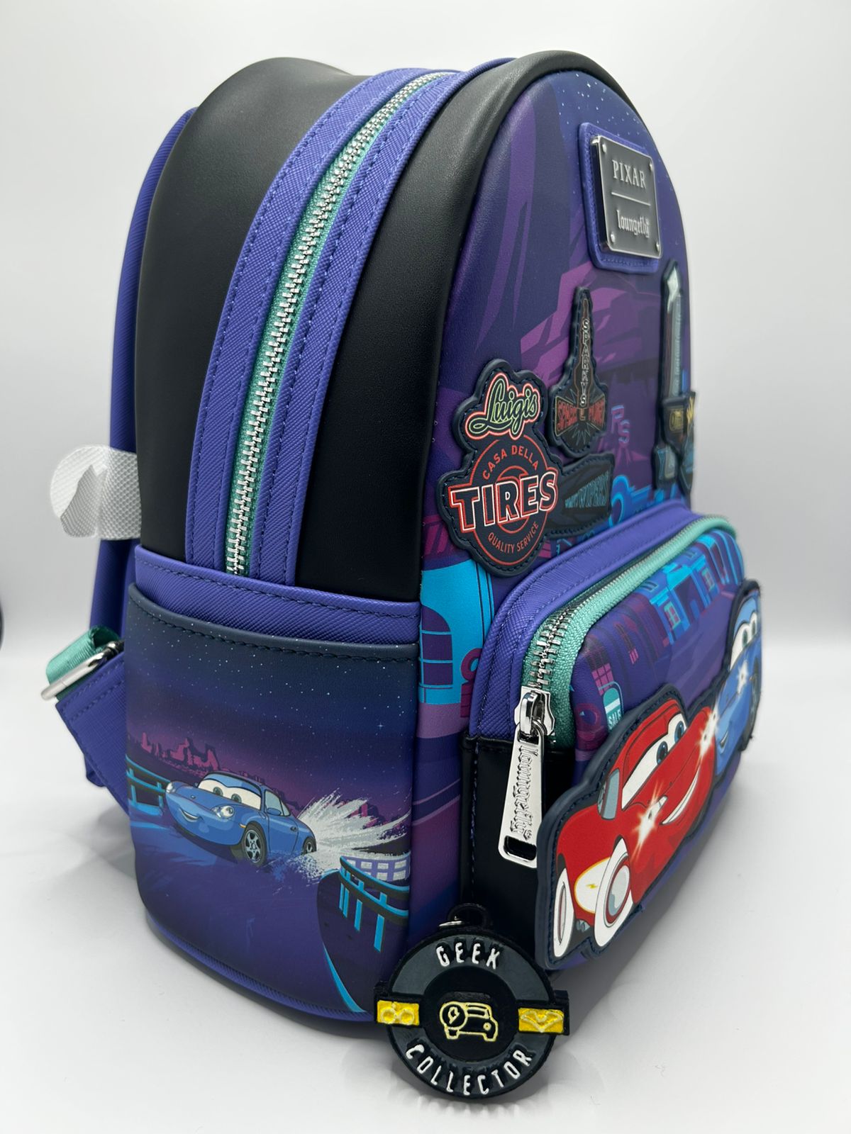 Loungefly Pixar Cars Lightning McQueen & Sally Mini Mochila Light-Up Exclusive