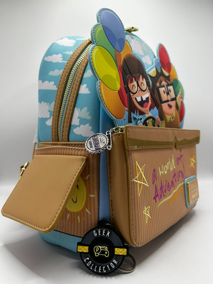 Loungefly Disney Pixar Up A World of Adventure Carl and Ellie Mini Backpack