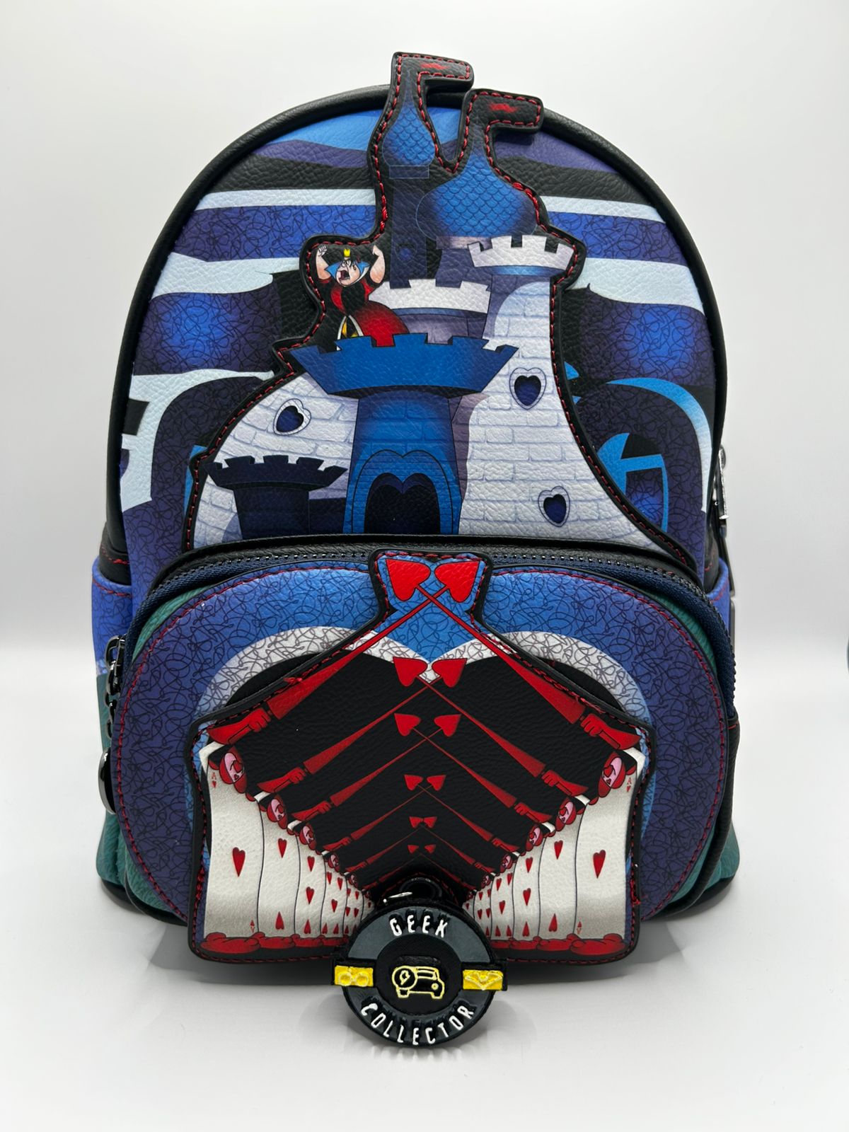 Loungefly Disney Alice in Wonderland Queen Of Hearts Castle Mini Backpack Exclusive