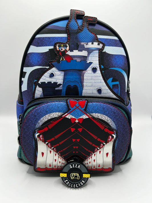 Loungefly Disney Alice in Wonderland Queen Of Hearts Castle Mini Backpack Exclusive